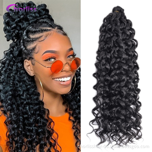 Wholesale Best Selling 24 Inches Ombre Light Color Wavy Bulk Cambodian Hair Crochet Braids Synthetic Braiding Hair Extensions